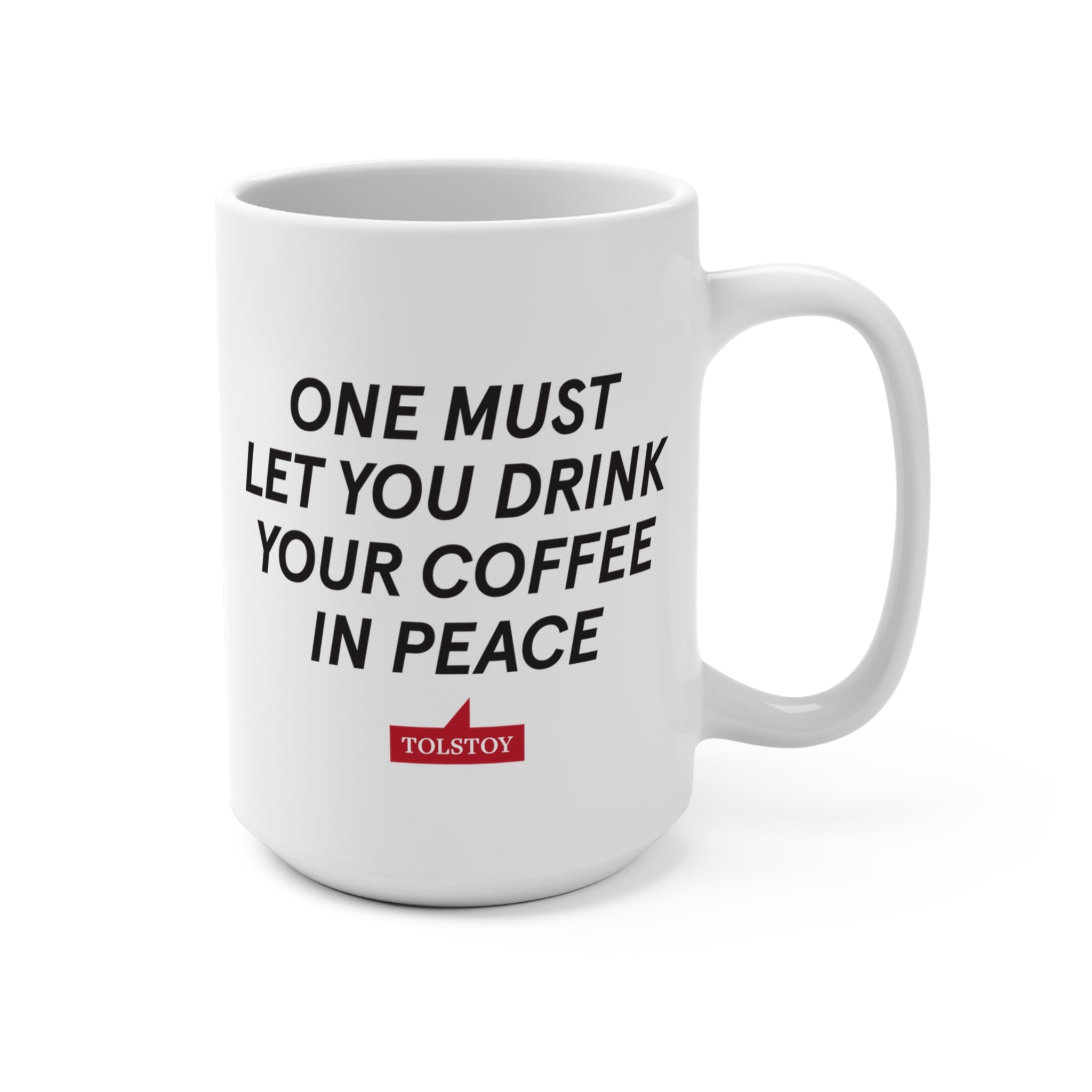 Tolstoy "Coffee in Peace" Mug