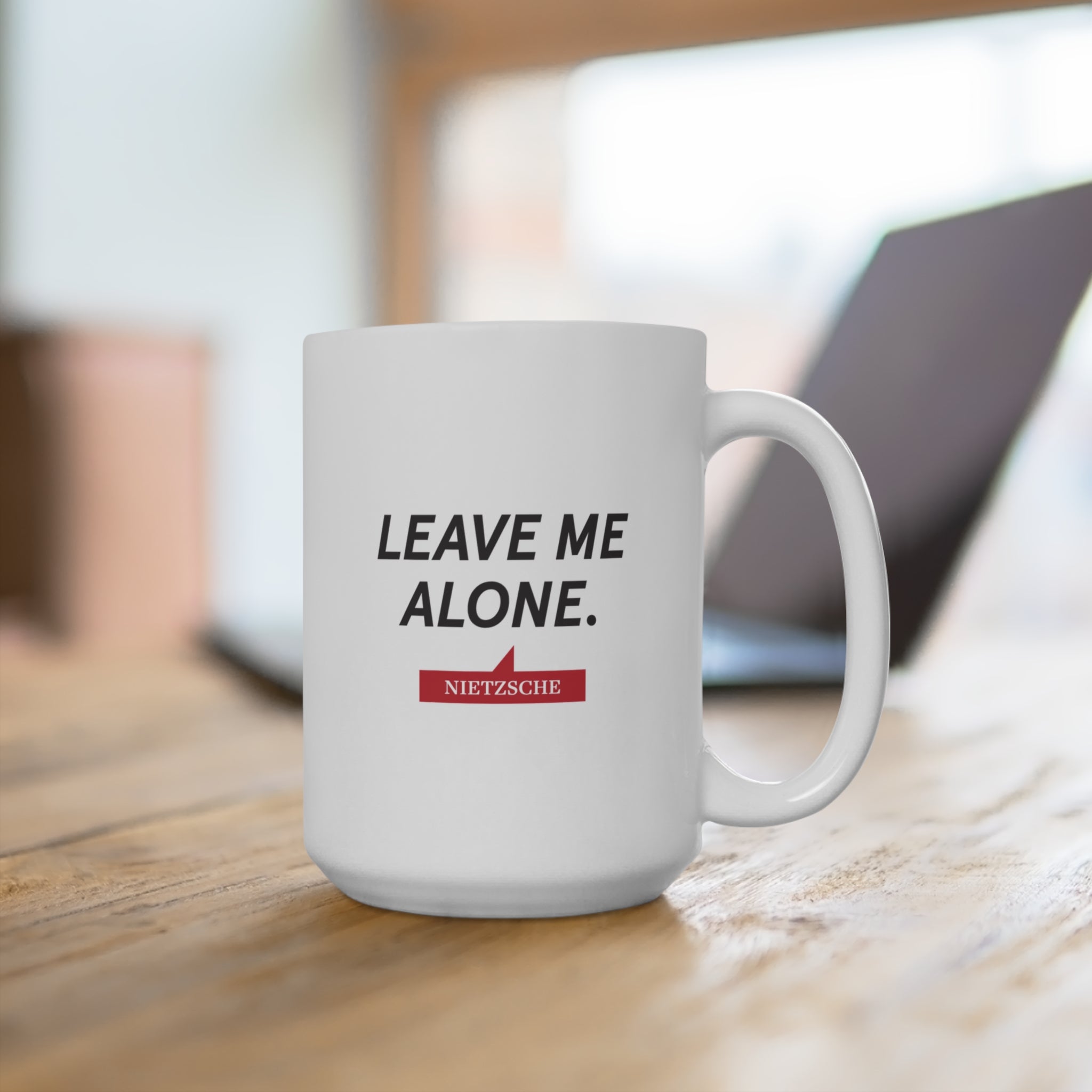 Nietzsche "Leave Me Alone" Mug