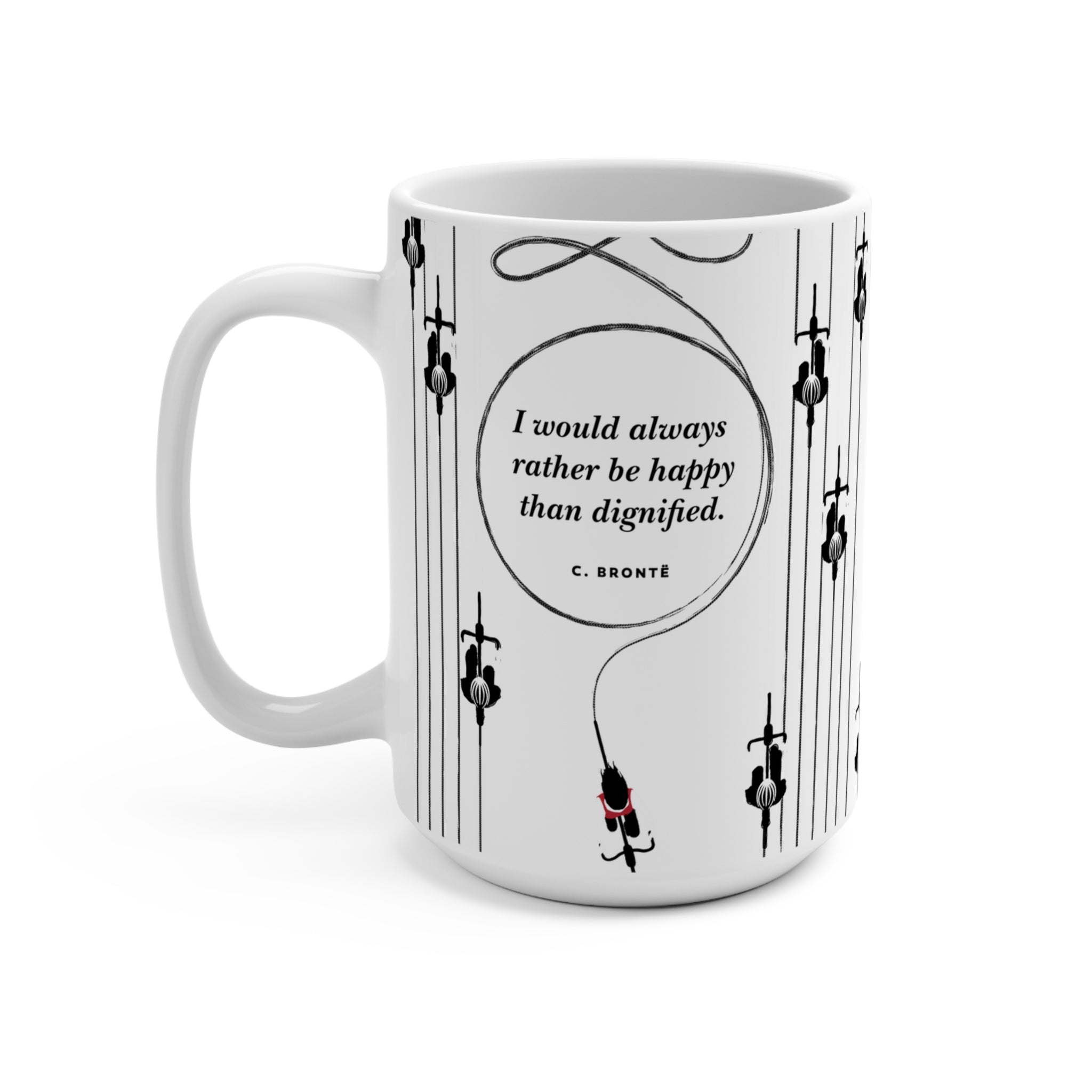 Charlotte Bronte "Bicycle" Mug