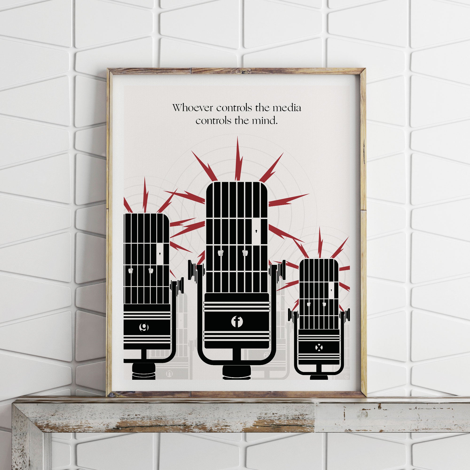 Whoever controls the media controls the mind (Custom Print)