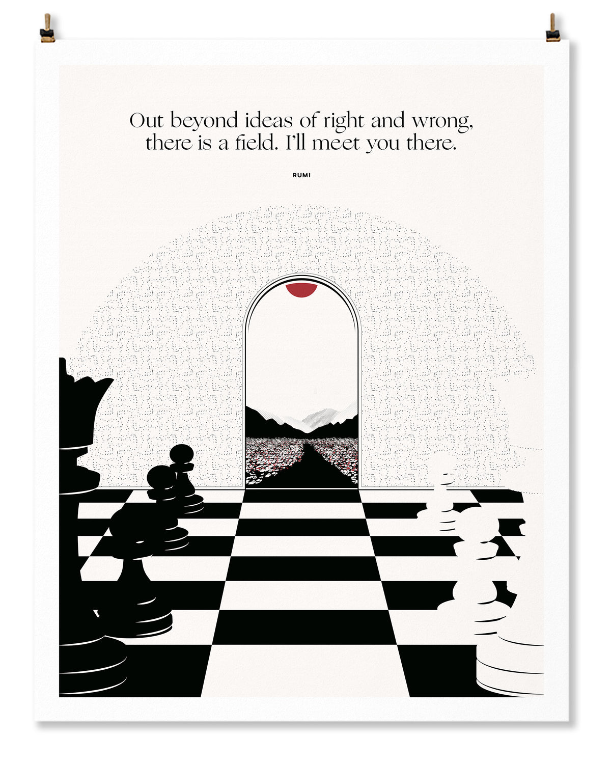 Rumi Literary Art Print — Obvious State