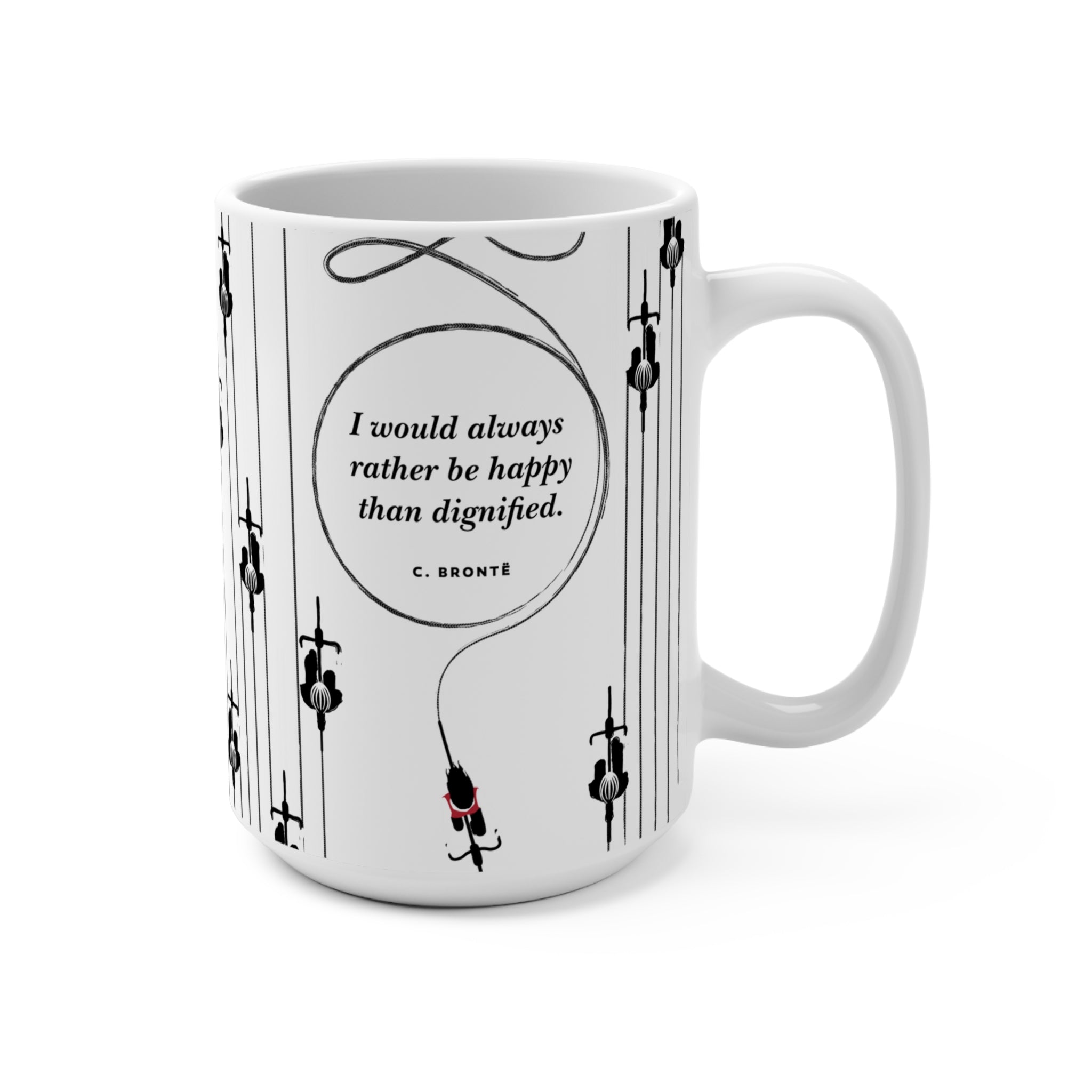 Charlotte Bronte "Bicycle" Mug