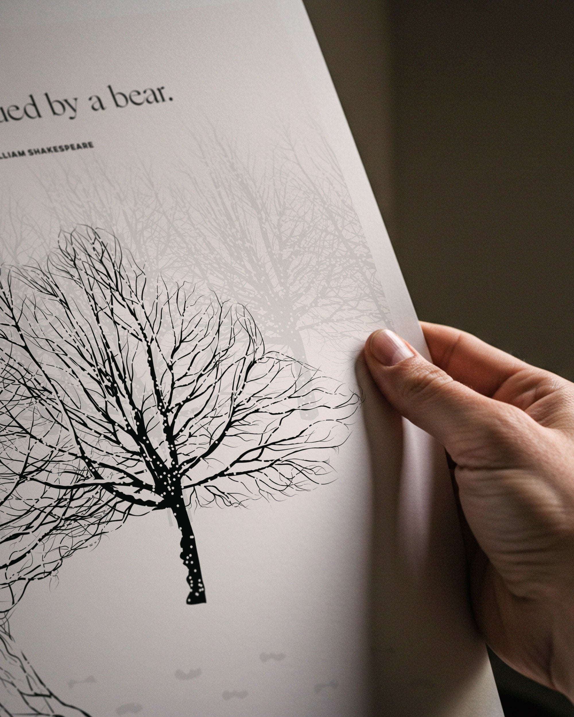 Shakespeare "Bear" Print