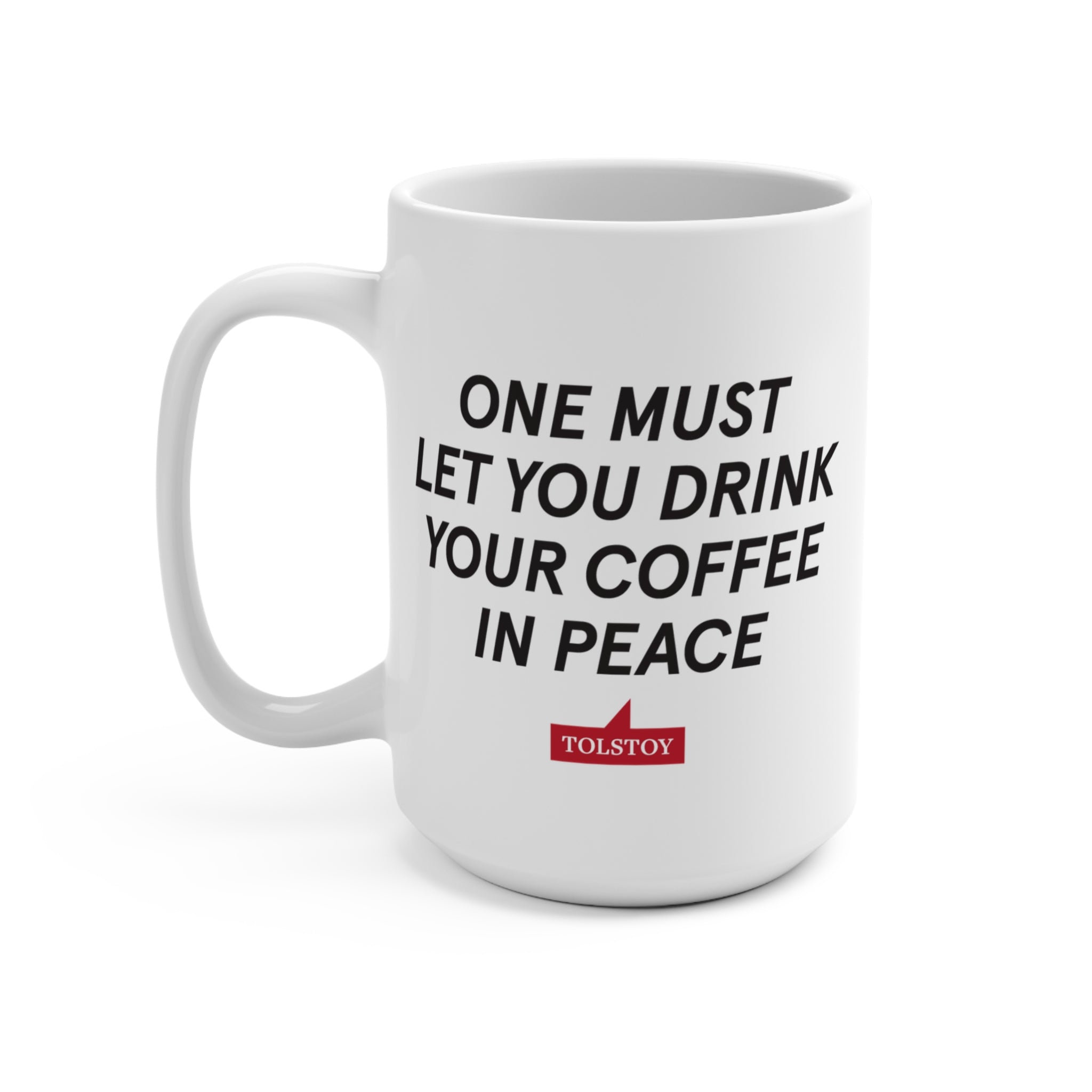 Tolstoy "Coffee in Peace" Mug