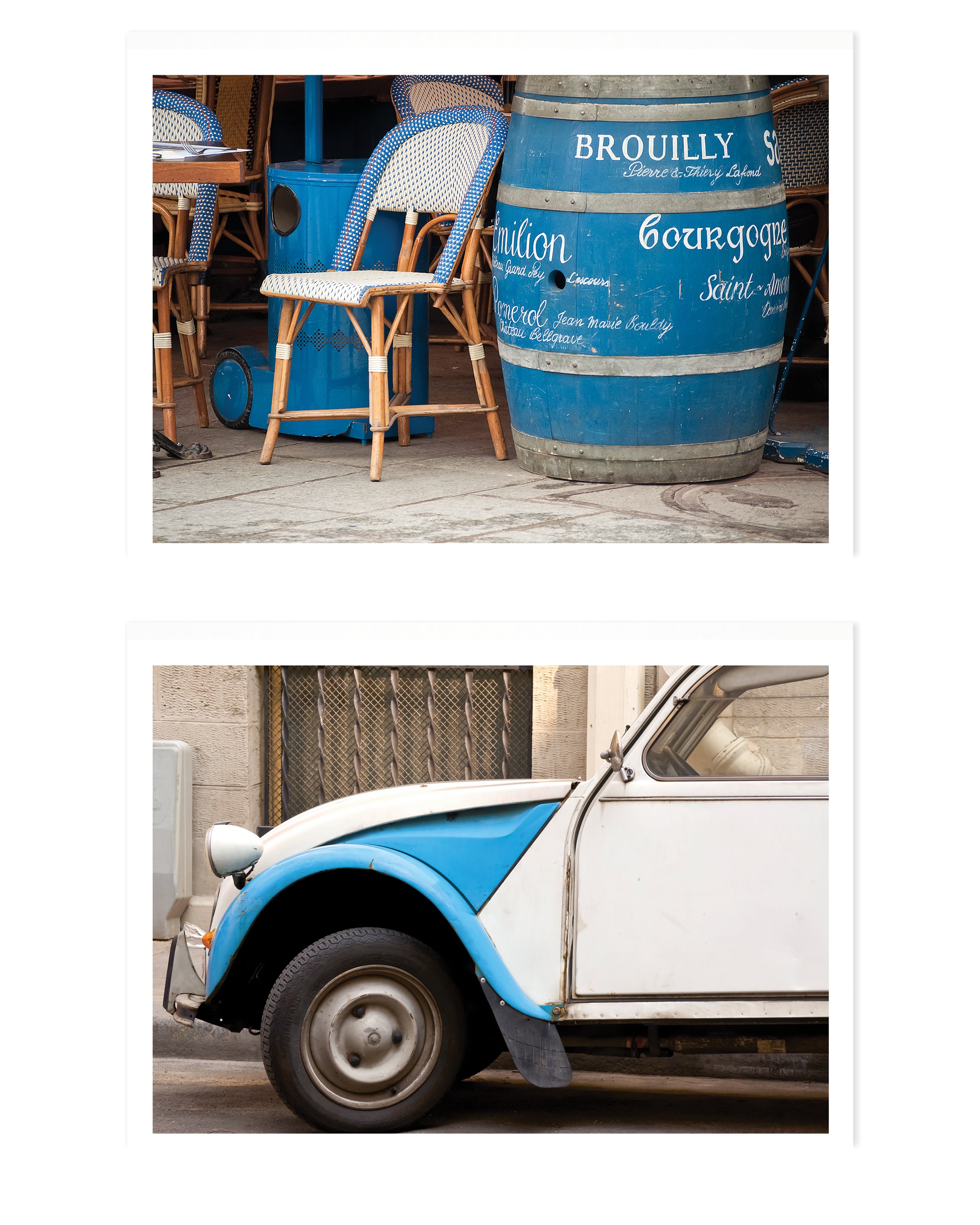 Paris in Blue 5x7 Print Set