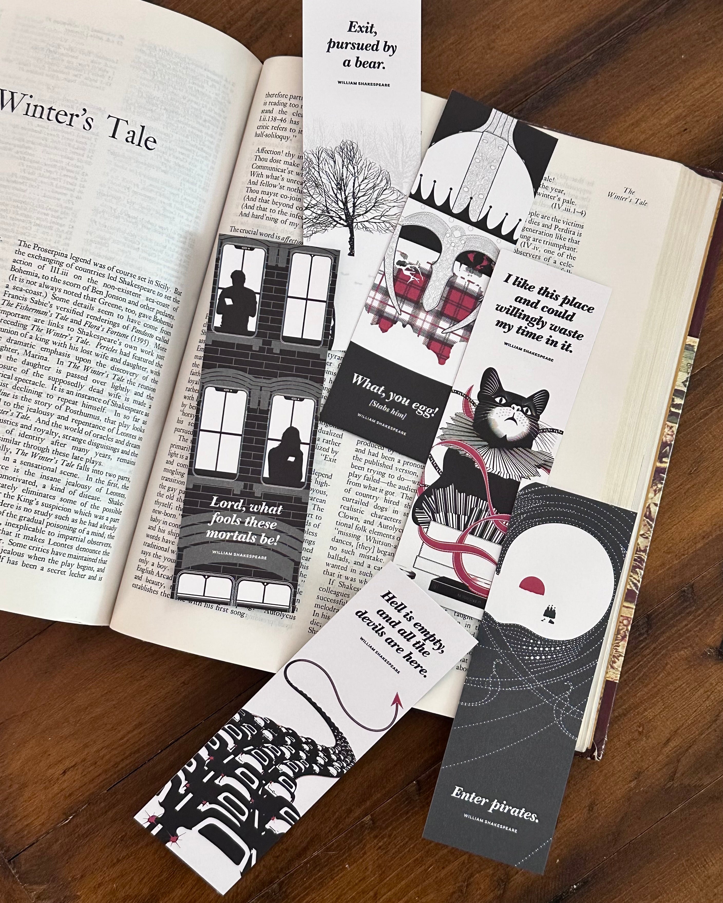 Shakespeare Bookmark Set