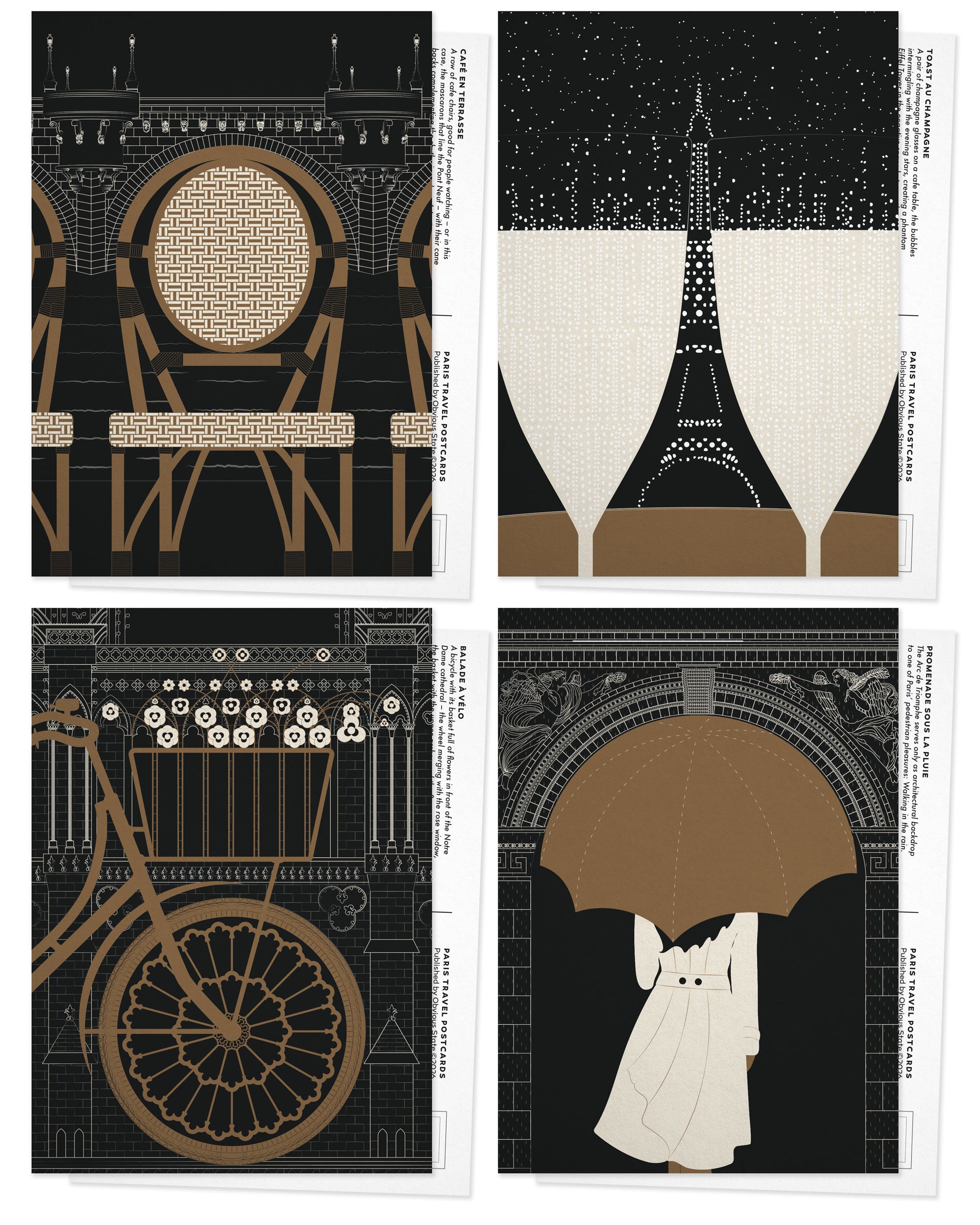 Paris Voyageur: Postcard Set