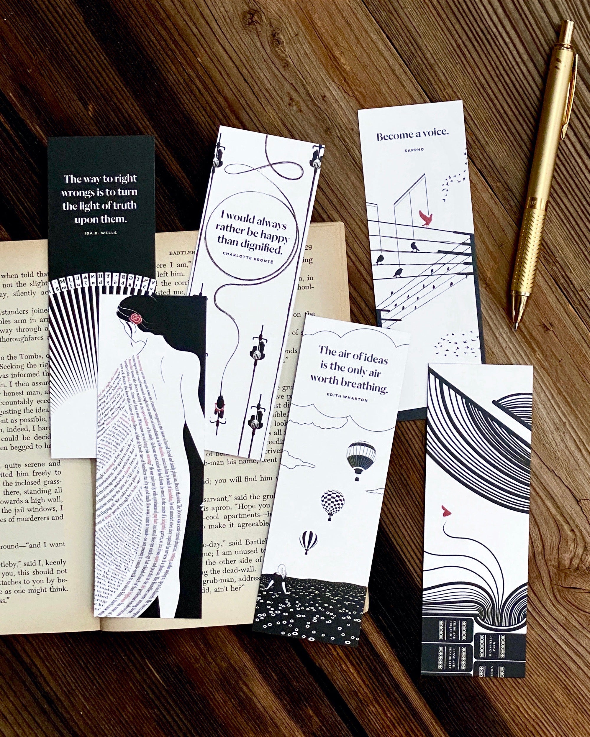 Women Writers Bookmark Set